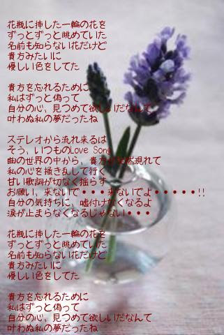 ポエム画 一輪の花 無料ポエム画像作成 ポエムラ