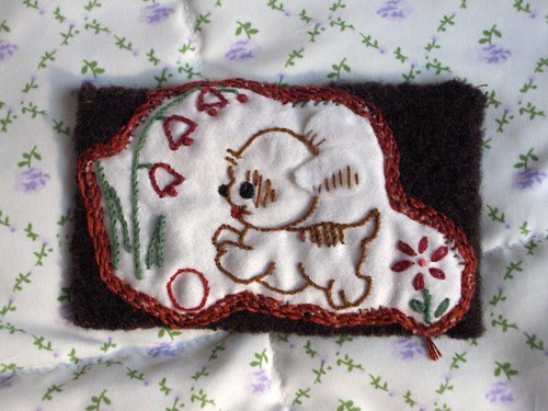 puppy embroidery
