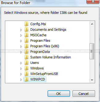 Browse to Folder