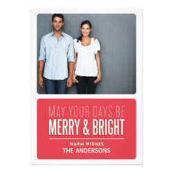 MERRY & BRIGHT | HOLIDAY PHOTO CARD