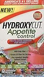 Hydroxycut Appetite Control with Appethyl Appetite Suppressant, Triple Thick Fruit Smoothie, 14 Count