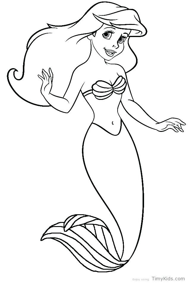 Ariel The Little Mermaid Coloring Pages at GetColorings ...