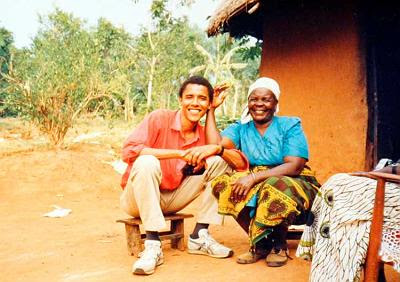 OBAMA'S VISIT WITH HIS KENYAN RELATIVES IN THE 1980'S