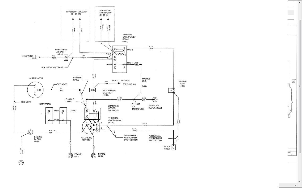 2004 International 4300 Need a schematic for the starting circuit Need a schematic for the