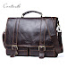 Sale CONTACT'S men's briefcase genuine leather business handbag laptop casual large shoulder bag vintage messenger bags luxury bolsas
