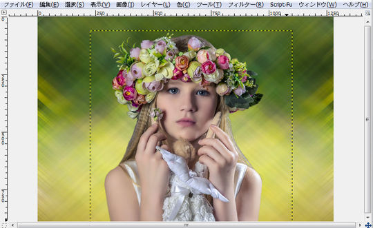 Gimp 合成する時の馴染ませ方 Awesome的な