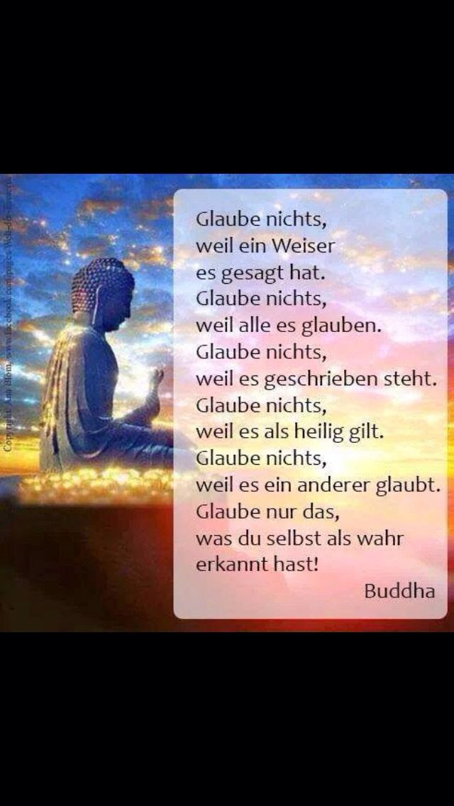 Buddha Zitate Glaube Nichts