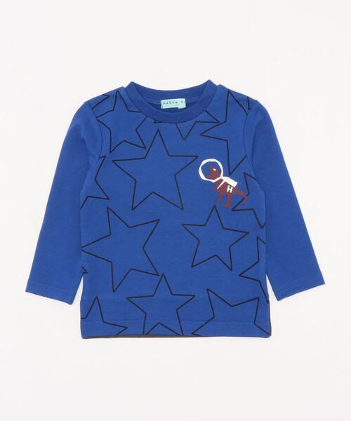 トップス Hakka ボーイズ スター恐竜プリント長袖tシャツ あったか ウォームテック Tシャツ カットソー Hakka Kids ハッカキッズ のファッション