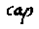 Proofreading mark for "capitals."