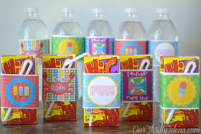 printable} Summer Water Bottle Labels - Our Thrifty Ideas