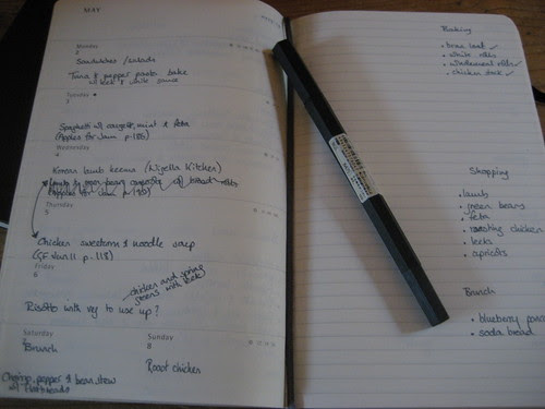 Meal plan notebook