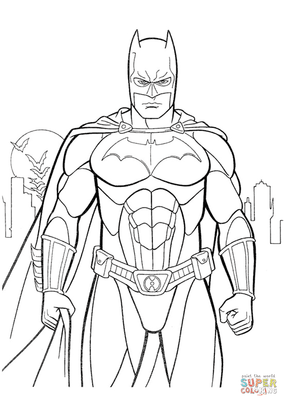 Batman coloring page | Free Printable Coloring Pages