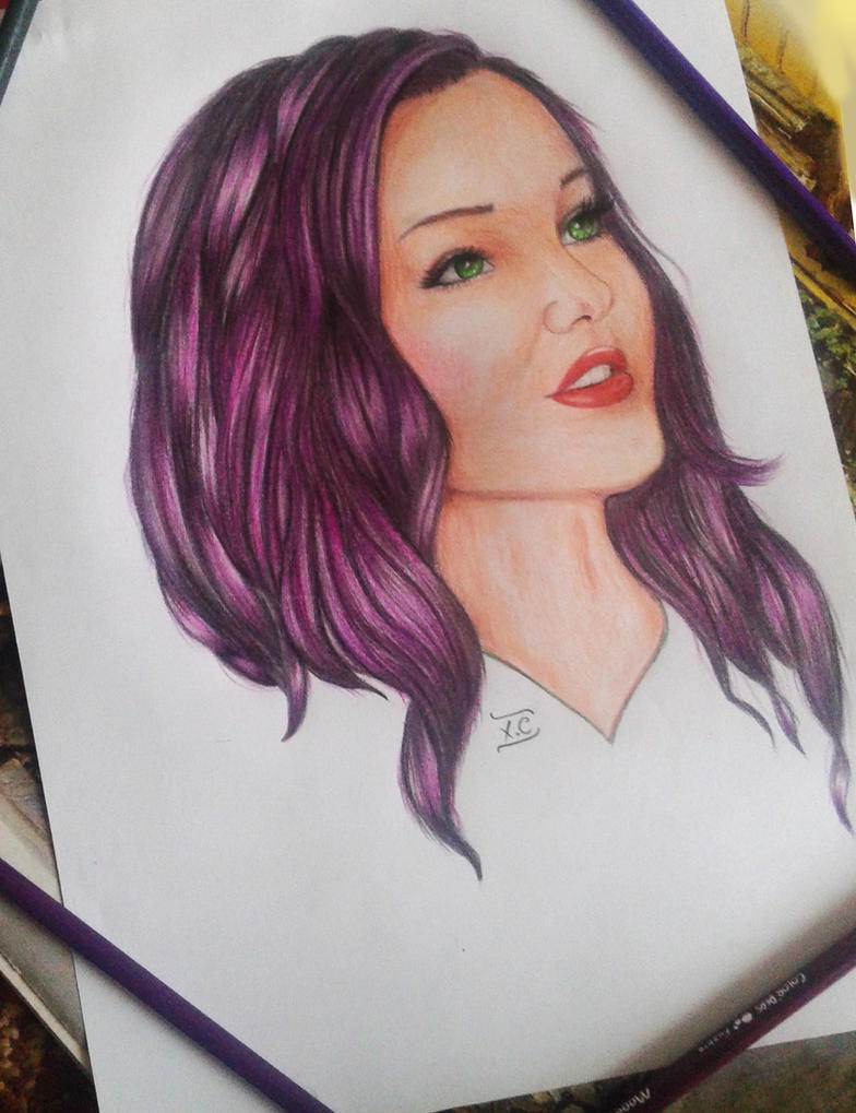@DoveCameron as Mal from Descendants by xBopcxi on DeviantArt