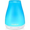 InnoGear Essential Oil Diffuser, Upgraded Diffusers for Essential Oils Aromatherapy Diffuser Cool Mist Humidifier with 7 Colors Lights 2 Mist Mode Waterless Auto off for Home Office Room, Basic White