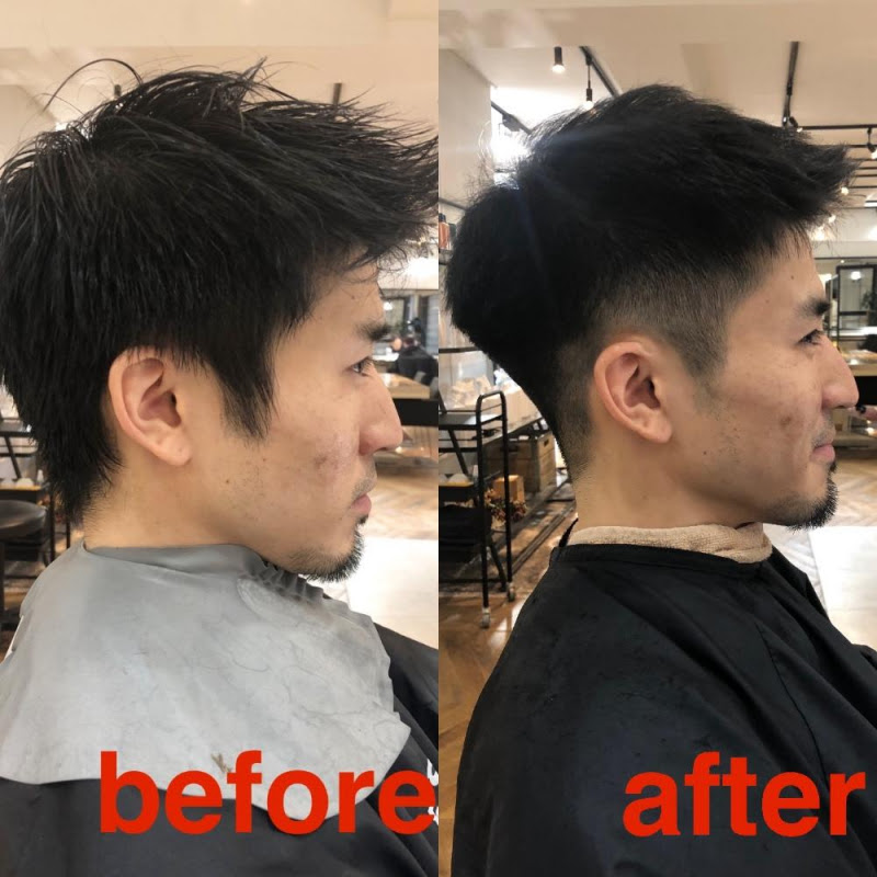 メンズ刈り上げのbefore Afterがすごい 21版 表参道現役美容師が提案するメンズ刈り上げ特集 メンズ