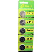 TandE Cr2016 Lithium Coin Cell Remote / Watch Battery (Pack of 5 Batteries)