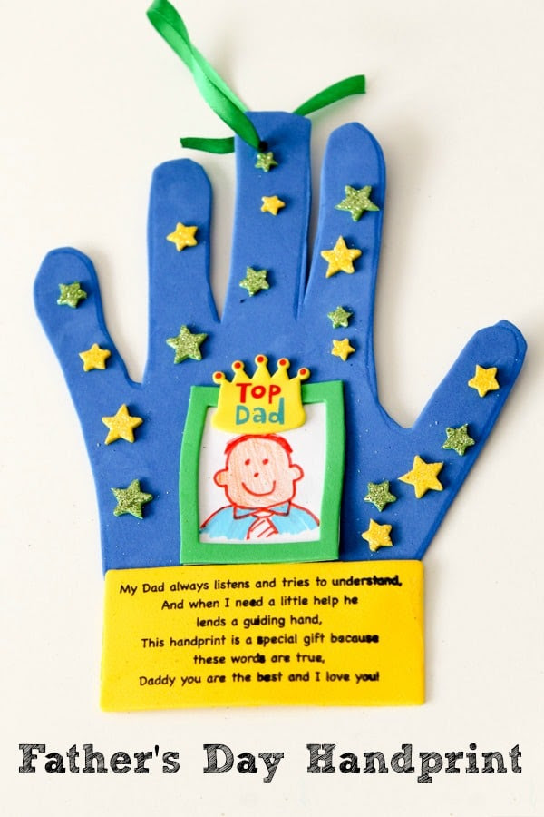 Father's Day Handprint Craft - In The Playroom