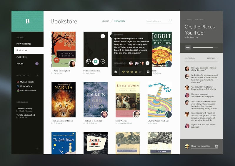 Bookshelf-e-books-UI-by-Victor-Erixon---Dribbble