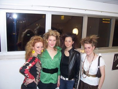 Luz, Abi, P n Char (Coolio cool super 80's hairstyles)