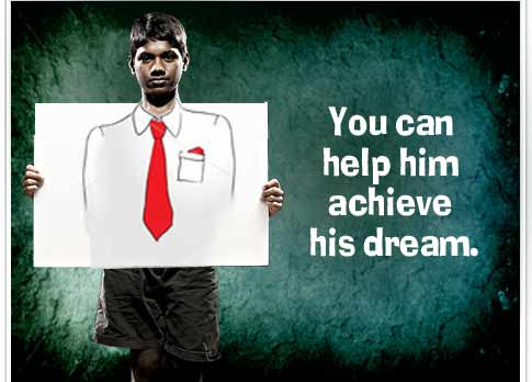 You can help him achieve his dream