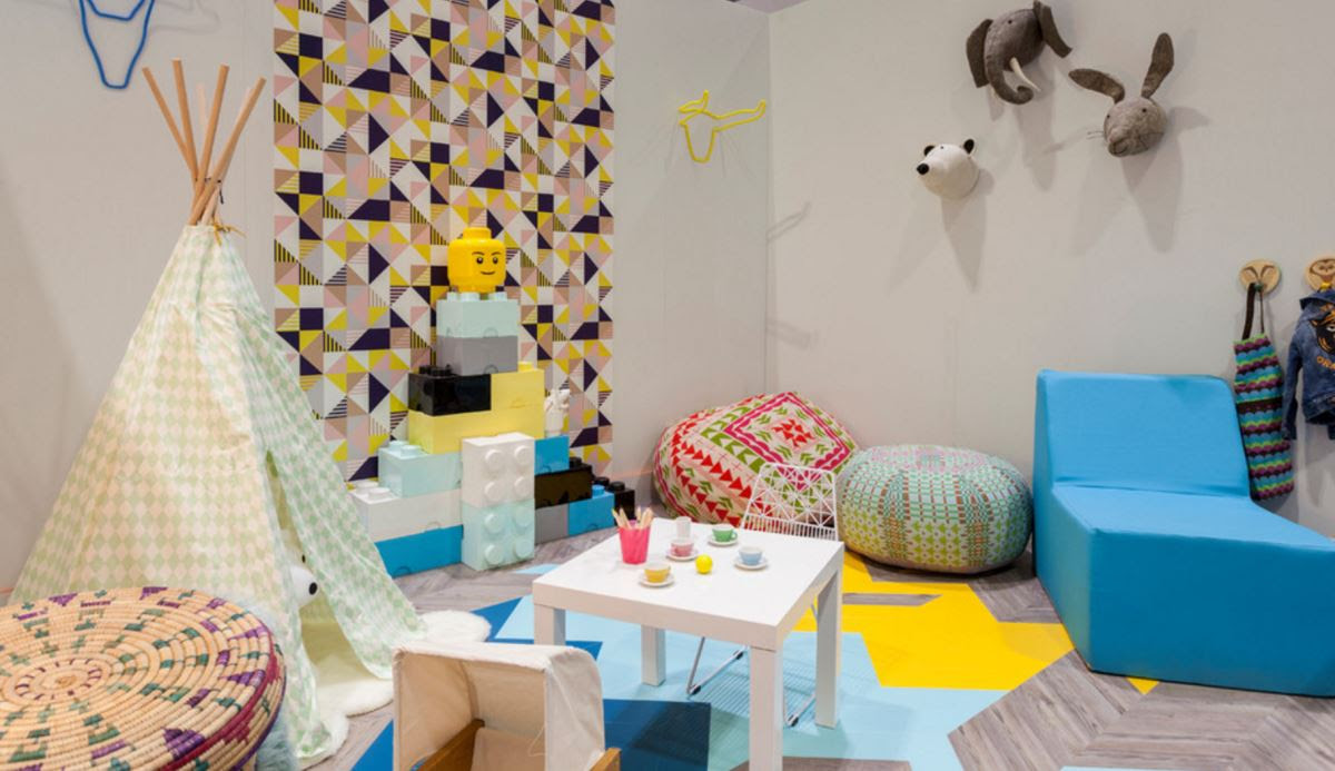 Modular Style: 10 Handy Uses for the Pouf - View in gallery Patterned poufs for a child's room