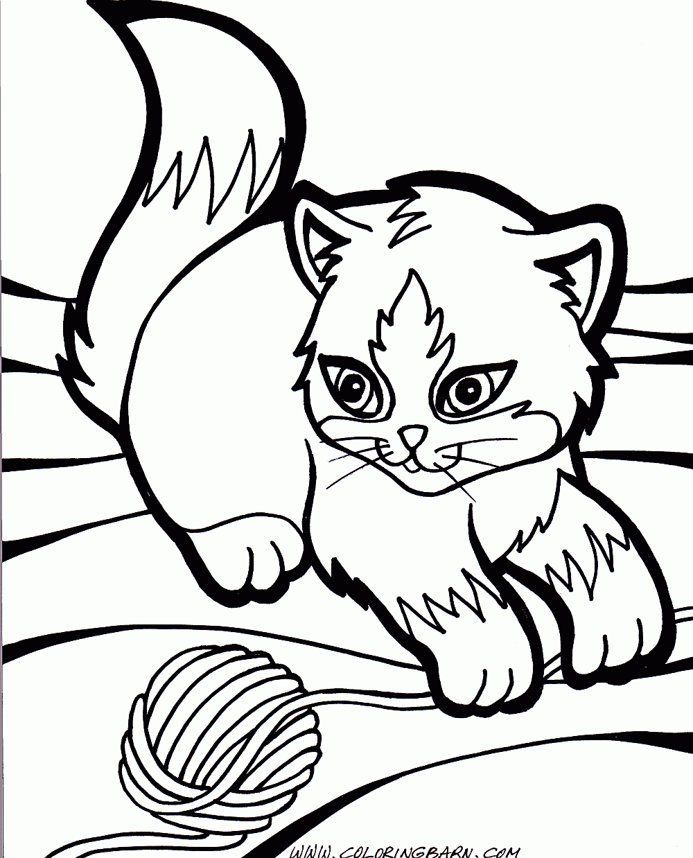 Download Cute kitten coloring pages to download and print for free
