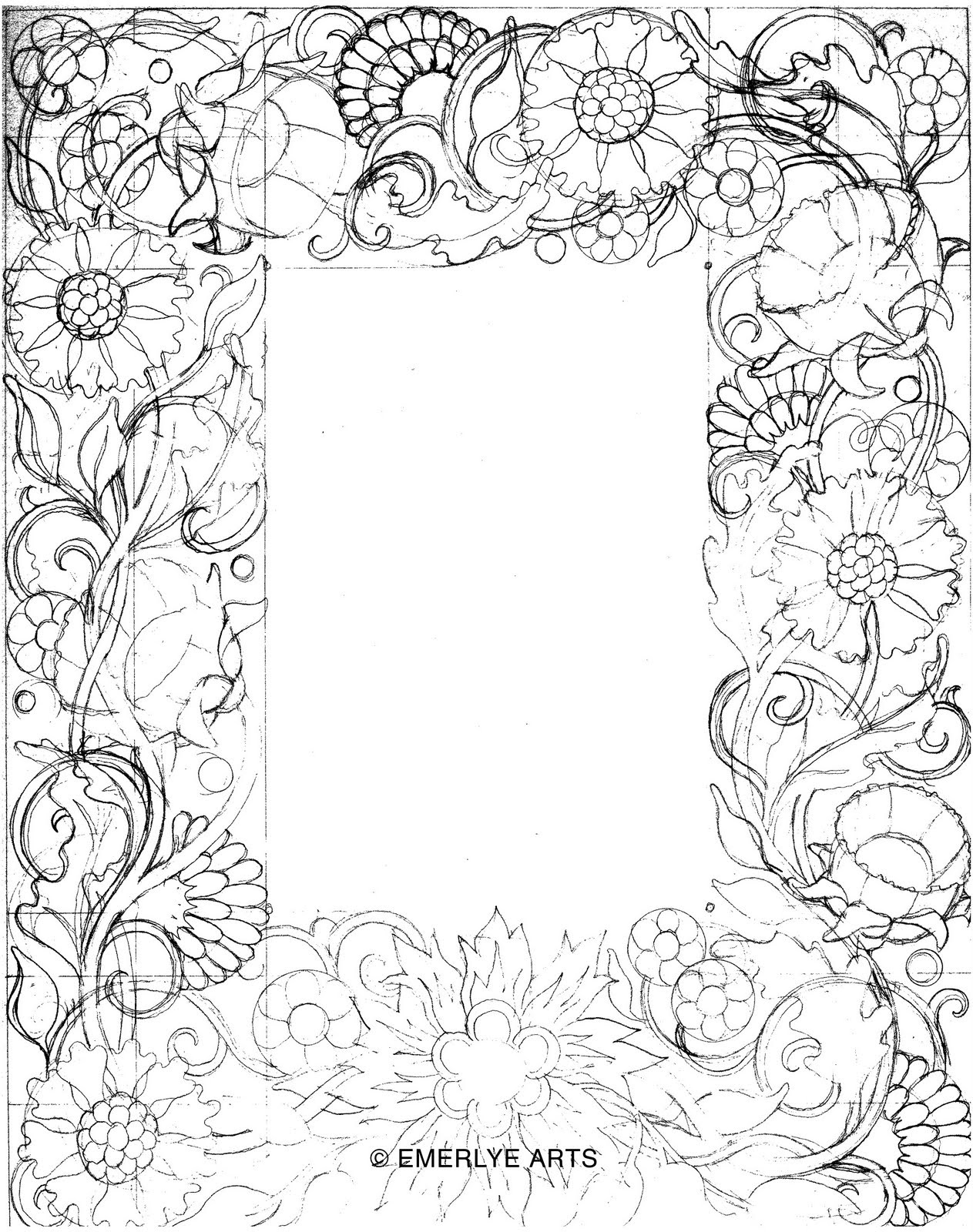 Free Simple Flower Border Designs To Draw Download Free Clip Art