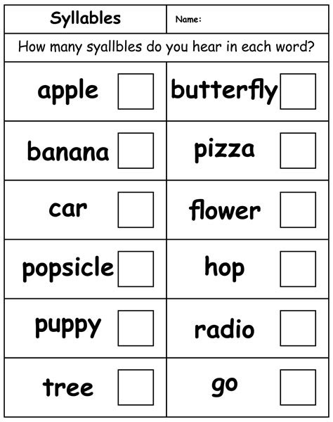  free kindergarten language arts worksheets