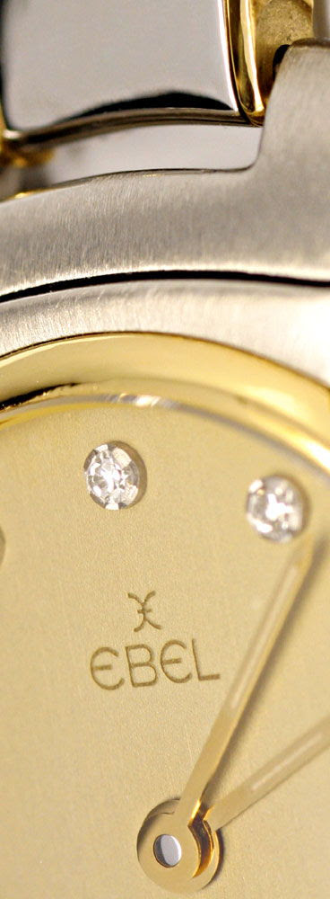 Foto 4, EBEL 1911 LADY DA STAHLGOLD DIAMANT-ZIFFERBLATT, TOPUHR, U1158