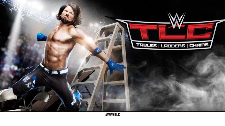 AJ Styles will compete in a TLC Match in Dallas on Sunday night