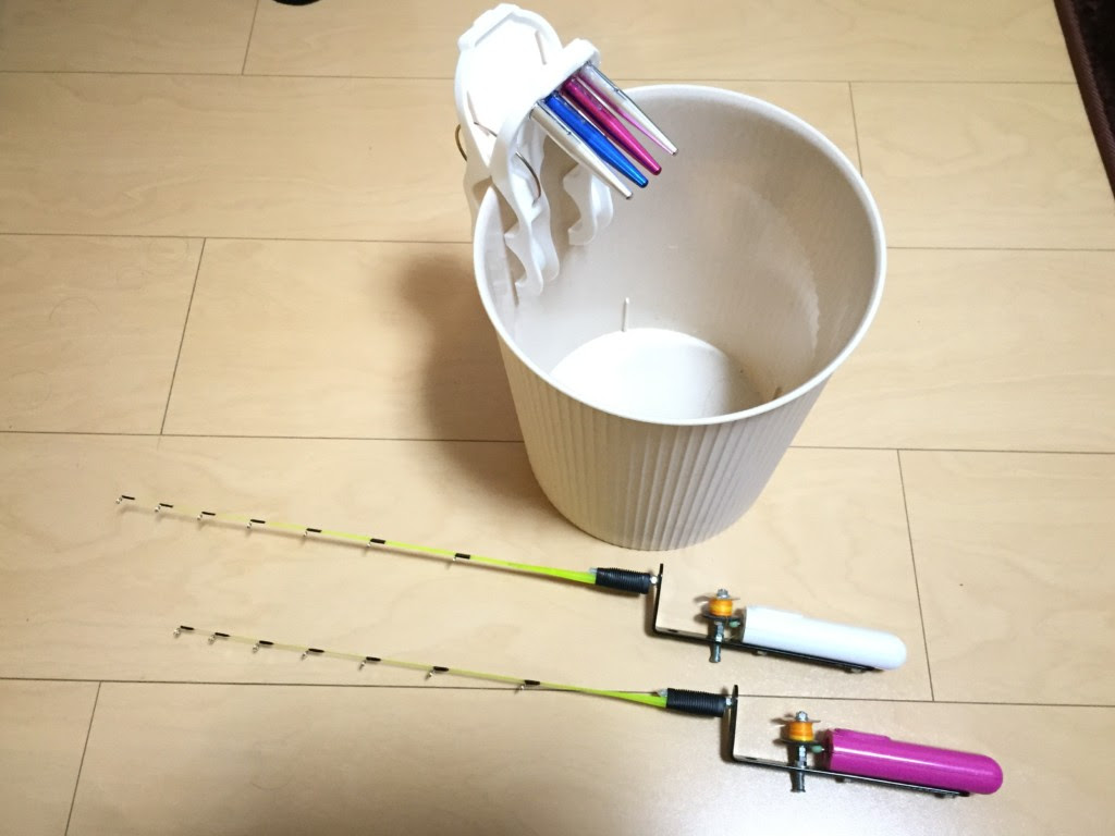 自作電動リール ワカサギ釣り攻略セット Hirow