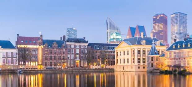 Vista del Palacio de Binnenhof en La Haya, que alberga el Parlamento holandés.