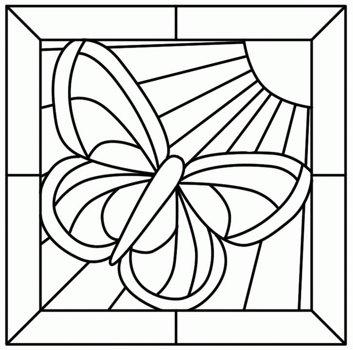Free Printable Stained Glass Window Coloring Pages ...