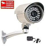 VideoSecu CCTV Security Camera Built-in 1/3' SONY CCD Outdoor Indoor Weatherproof Night Vision IR Infrared Free Power Supply C67