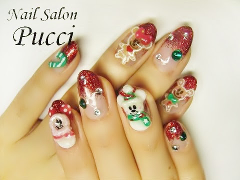 クリスマスもやっぱり鉄板ディズニーネイル 杉並区 阿佐谷 ネイルサロン Nail Salon Pucci ネイルサロンプッチ