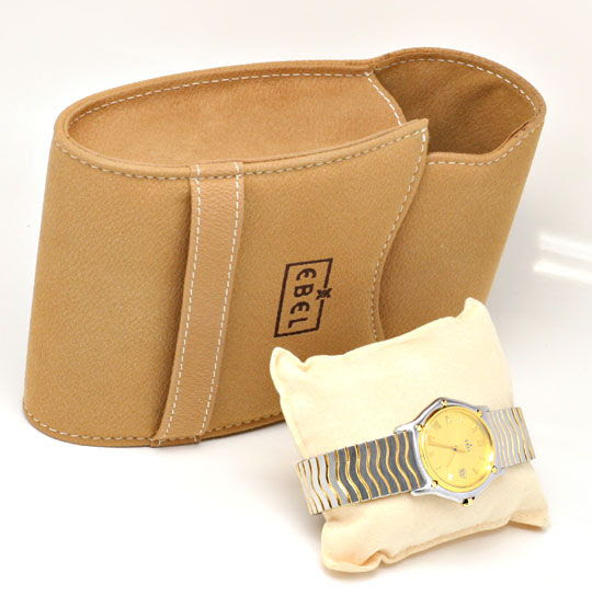 Originalfoto EBEL MEDIUMUHR SPORT CLASSIC WAVE STG 2.300€ NEUZUSTAND