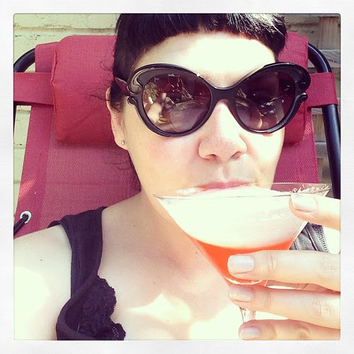 And drinking said Aperol Sour!!