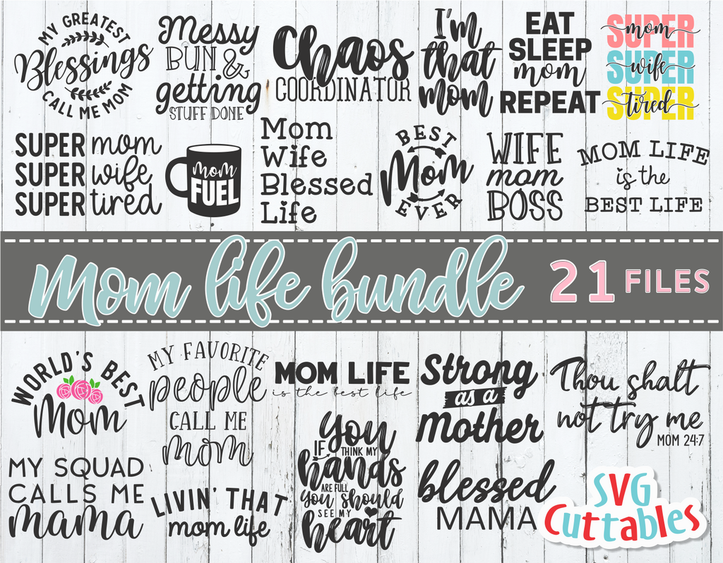 Download 254 Motherhood Life Svg SVG PNG EPS DXF File for Cricut, Silhouette and Other Machine