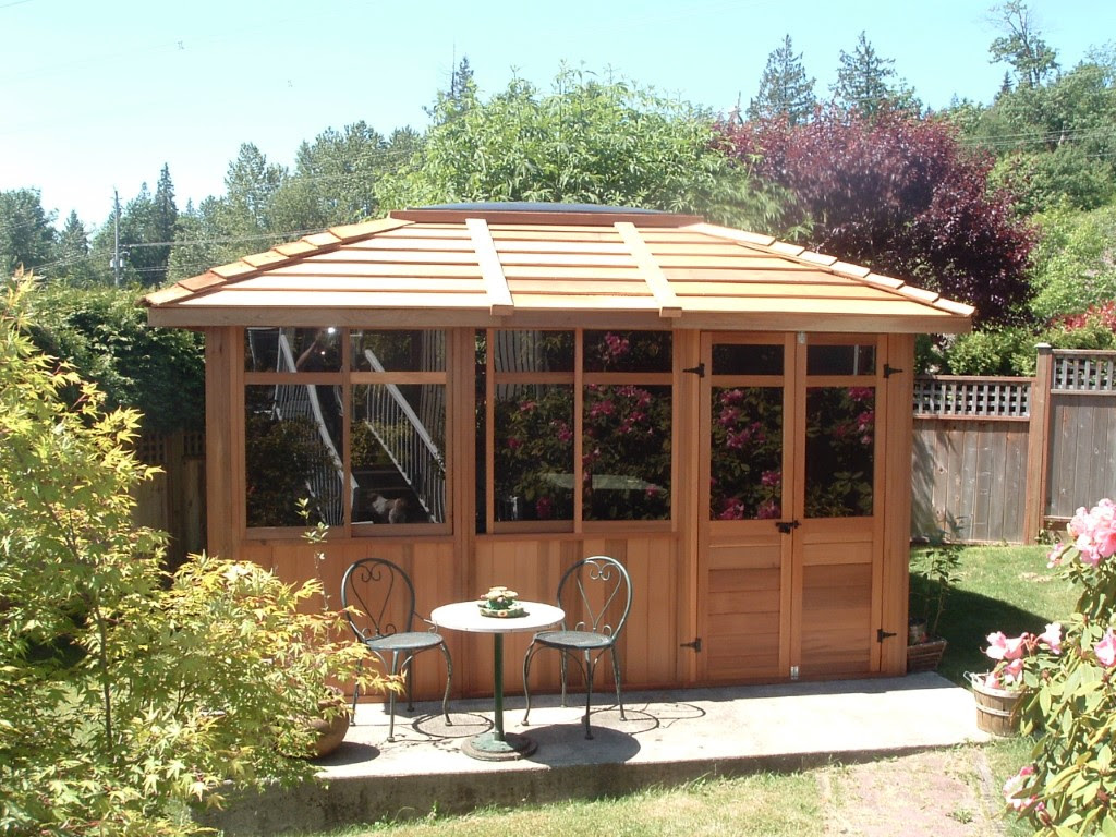 cedar built spa enclosures - pacific 10' x 10'