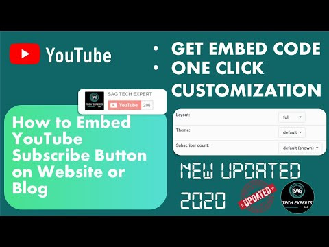 How to Embed YouTube Subscribe Button on Website or Blog