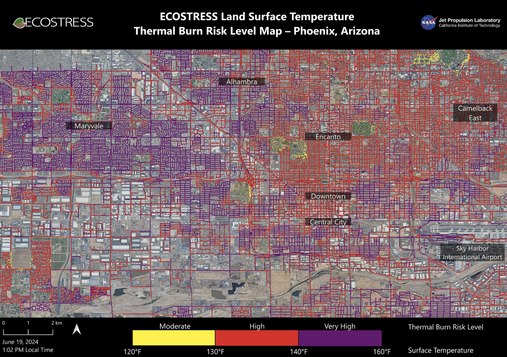 Thermal burn map