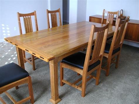 arts crafts dining table finewoodworking