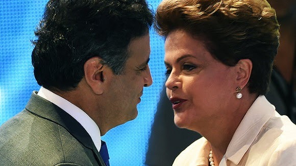 Popularidade de Dilma está menor do que inflação, ironiza Aécio