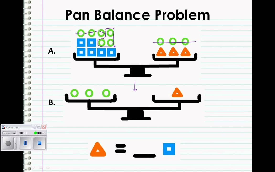 Pan Balance Problem - YouTube