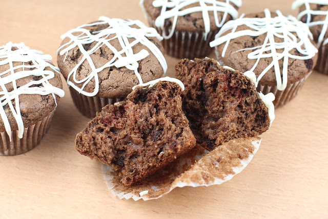 Chocolate Chocolate Chocolate Chip Muffins