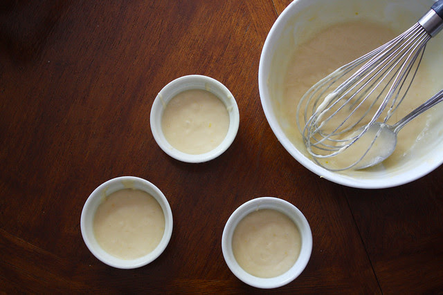 cake batter and remkins