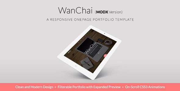 WanChai - Modx Responsive Onepage Portfolio