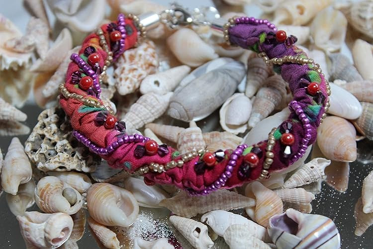 Bohemian Beaded Batik Bracelet