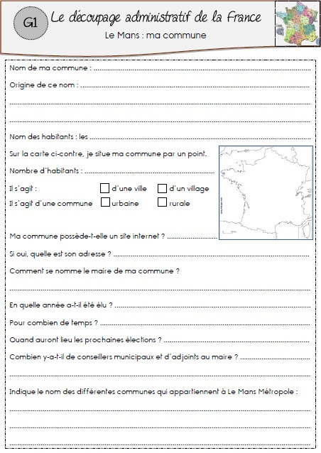 Géographie | MA MAITRESSE DE CM1-CM2