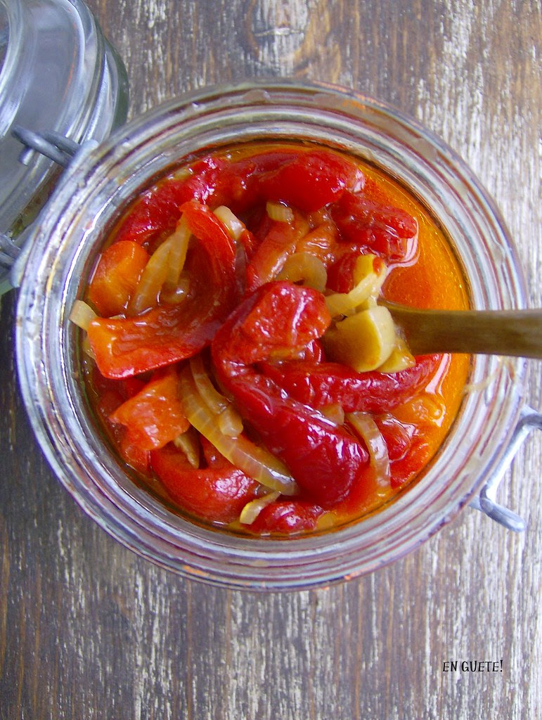 Compota de pimientos asados